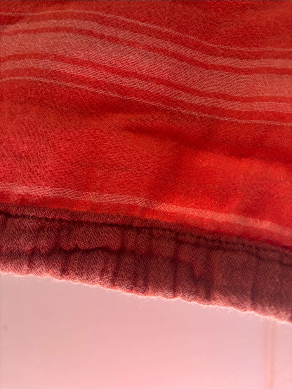 Prana Burnt Orange Striped V-Neck Tunic - Picture 4 of 6